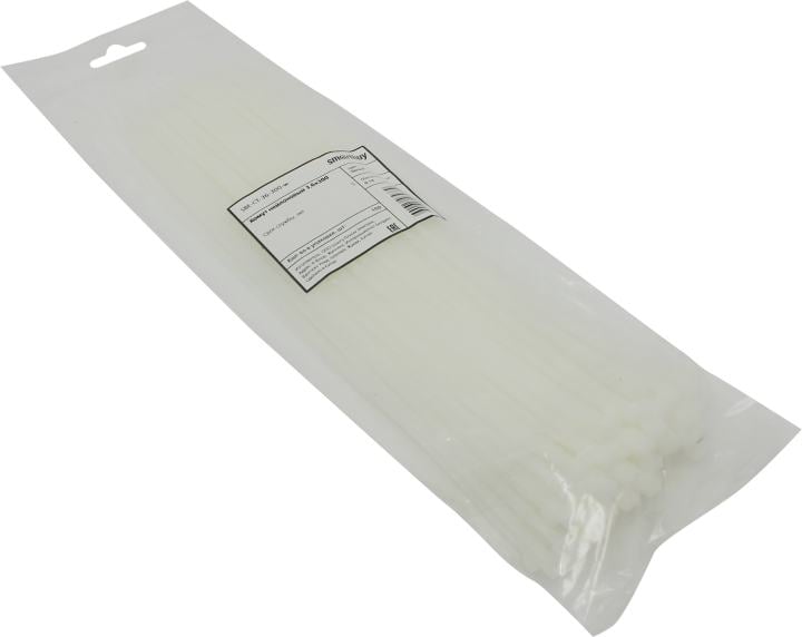 Smartbuy <SBE-CT-36-300-w White> Стяжка нейлоновая, неоткрыв. 300 мм,  уп-ка 100 шт