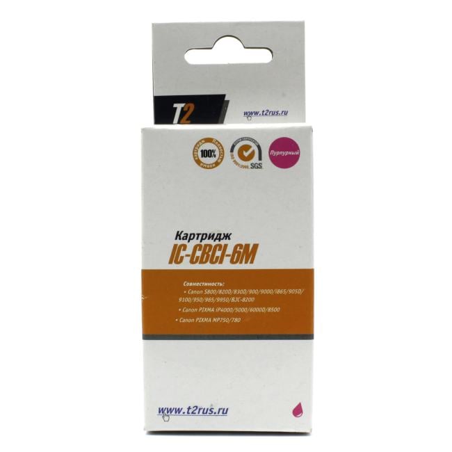 Картридж T2 IC-CBCI-6M Magenta  для  Canon  Pixma S800/900/9000/950/9950,BJC8200,MP750/780