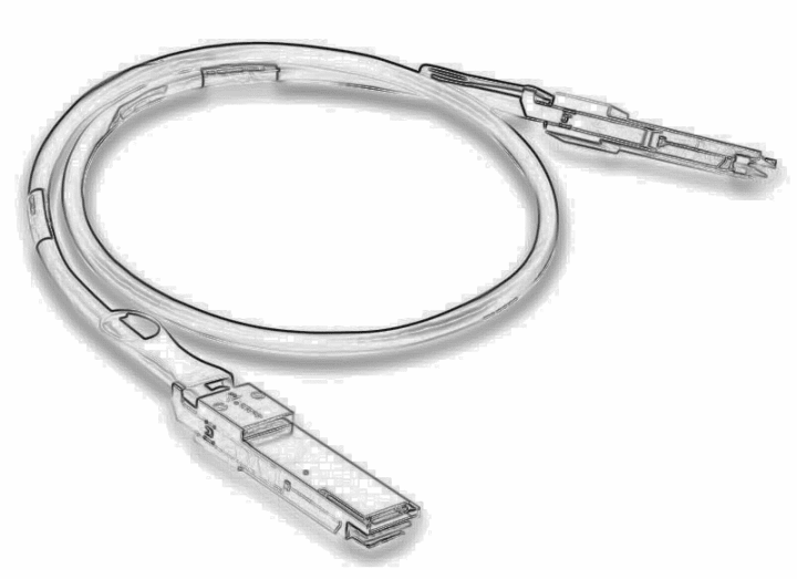 Кабель прямого подключения FiberTrade - DAC, SFP PLUS -> SFP PLUS, 10 Гб/с, 2 м, FT-SFP+CABP-AWG30-2