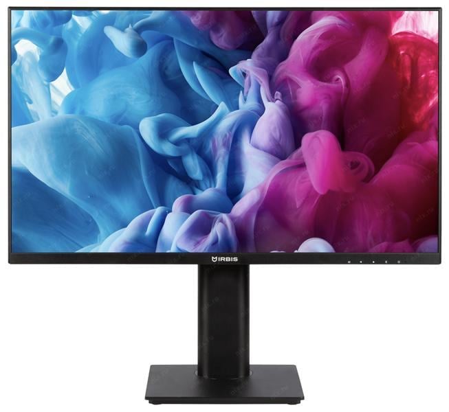 Монитор IRBIS 24 23.8'' LED Monitor 1920x1080, 16:9, IPS, 300 cd/m2, 1000:1, 5ms, 178°/178°, VGA, HDMI, DP, PJack, Audio output, 100Hz, speak, наклон, внутр. бп. Black (РФ) 3г