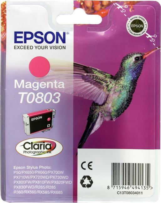 Картридж <T08034010/11/21> Magenta для EPS ST P50, PX650/700W/710W/800FW/810FW,  R265/285/360,  RX560/585/685