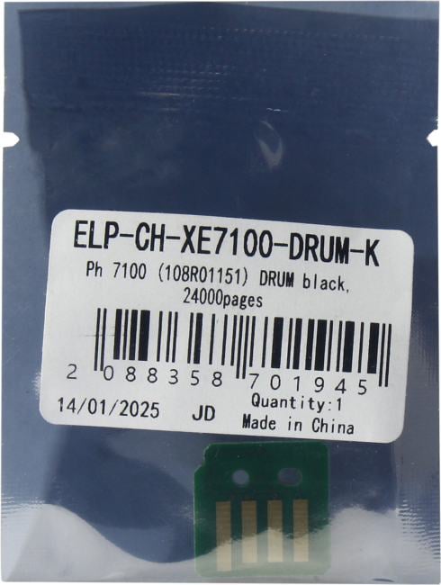 <ELP-CH-XE7100-DRUM-K> Чип Xerox Phaser 7100  (108R01151)  DRUM  Black, 24K