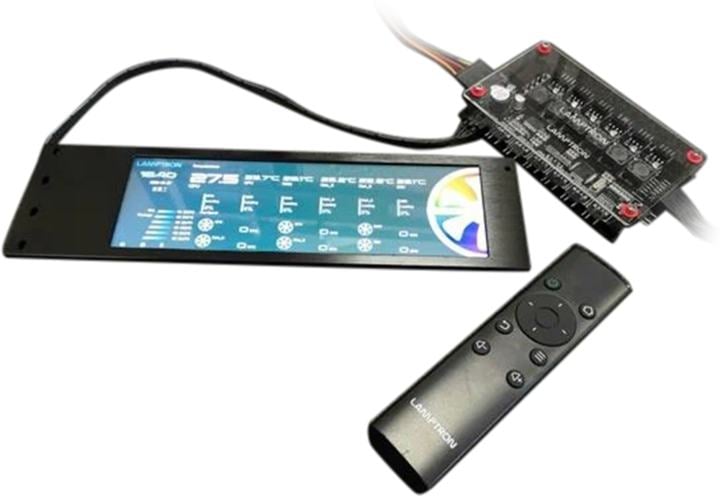 LAMP-CU135 Панель управления вентиляторами и подсветкой Lamptron CU135  RGB Fan&Light Controller