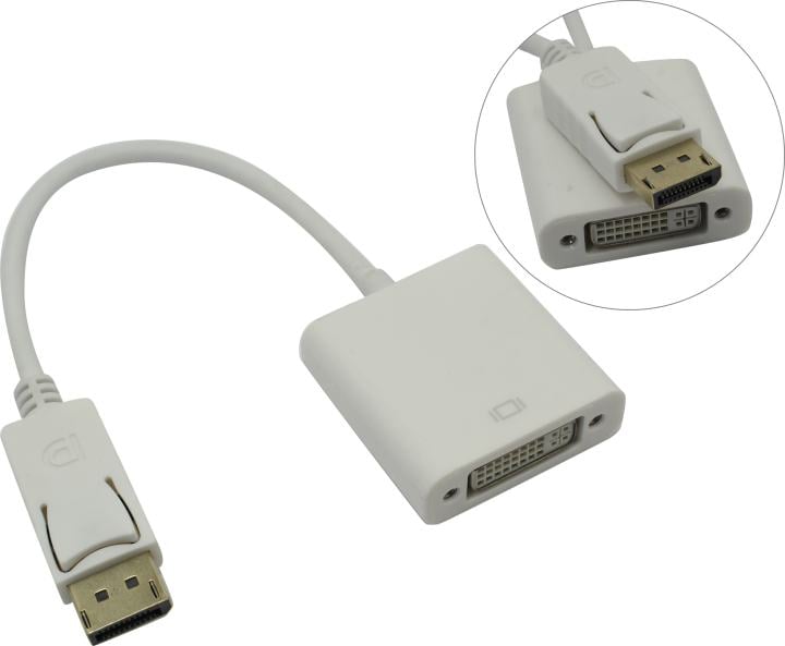 Exegate <EX-DPM-DVIF-0.15> Кабель-переходник DisplayPort (M)  ->DVI  (F)  0.15м <EX284909RUS>
