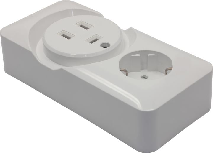 Schneider Electric <RA32-211>  Розетка наружная комбинированная