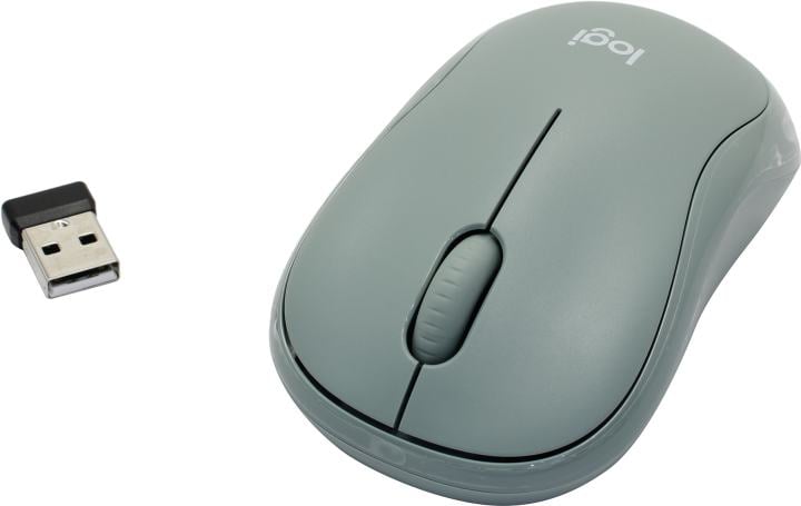 Logitech M221 Silent Green Wireless Mouse  <910-006112>  (RTL)  USB 3btn+Roll