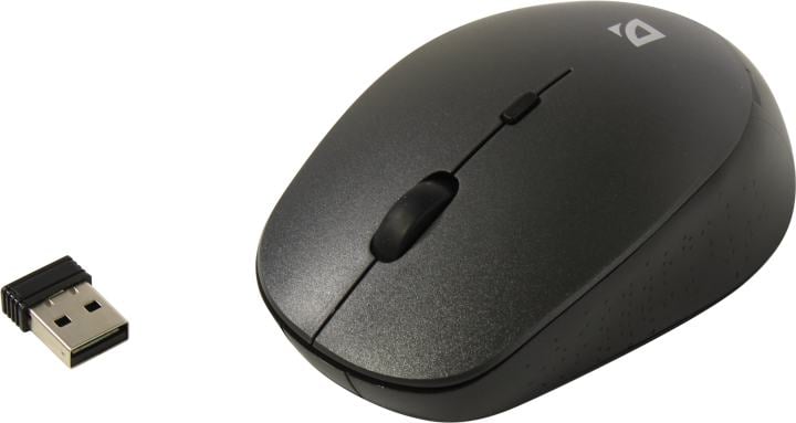 Defender Auris Wireless Optical Mouse <MB-027 Grey> (RTL) USB  4btn+Roll  <52029>