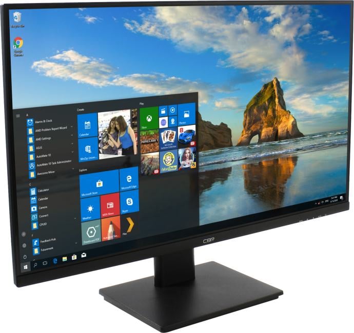 CBR LCD Монитор 27" MF-2706 безрамочный, IPS, FHD 1920x1080, 100Гц, 1*HDMI, 1*VGA, внутренний БП, FreeSync, черный, кабель 1* HDMI 1.5м в комплекте [LCD-MF2706-OPC]