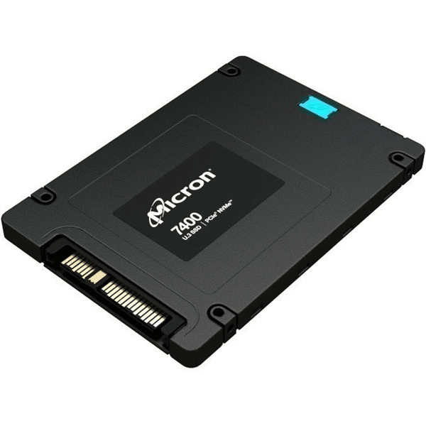 Твердотельный накопитель Micron 7400 MAX 3.2TB NVMe U.3 (15mm) PCIe NVMe Gen4 1x4 (v1.4) R6600/W3500MB/s 3D TLC MTTF 2М 800K/347K IOPS SSD Enterprise Solid State Drive, 1 year, OEM