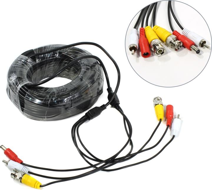 Orient (CVAP-30) Кабель BNC+RCA+питание для камеры  видеонаблюдения, 30м