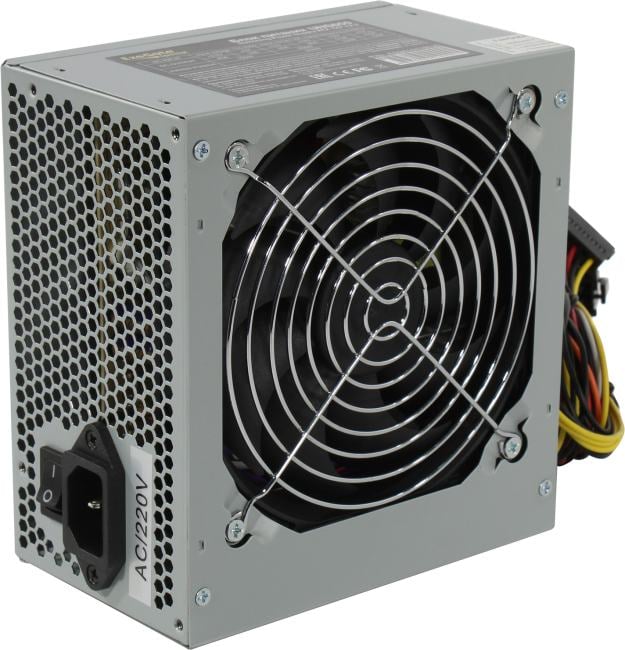Exegate ES261571RUS-PC Блок питания 650W ExeGate UNS650 (ATX, PC, 12cm fan, 24pin, 4pin, PCIe, 3xSATA, 2xIDE, кабель 220V в комплекте)