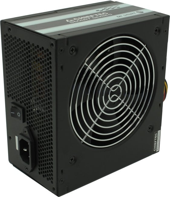 Блок питания Chieftec PSU GPS-500A8 500W Smart ser ATX2.3 230V Brown Box 12cm 80%+ Fan Active PFC 20+4, 8(4+4)p,8(6+2)p, 4xSATA, 2xMolex+Floppy