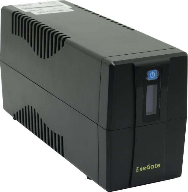 UPS 800VA Exegate Power Smart <ULB-800> <EP285562RUS> LCD, защита телефонной линии/RJ45, USB