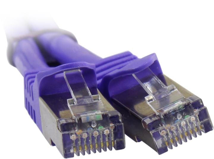 Кабель ACD Патч-корд ACD-LPS6A-10P |ACD-LPS6A-10P| Cat6a SSTP, 27AWG,CU Фиолетовй, 1.0м, (741876)