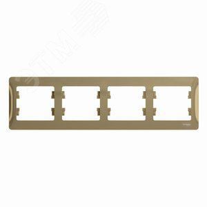 Рамка Systeme Electric GSL000404  Glossa  Титан  4-я, горизонтальная