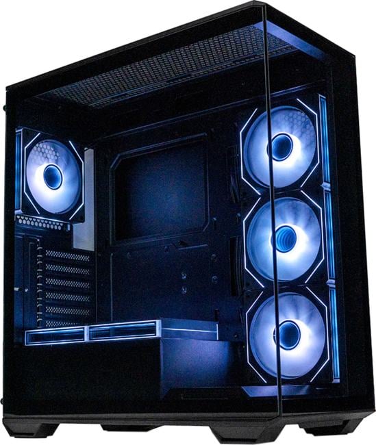 Q600-6FM12A-C10-UC Корпус XASTRA Q600 6ARGB-C10-UC Black ATX/Aquarium/Screewless/6x120mm ARGB PWM FM fans/Argb+PWM HUB