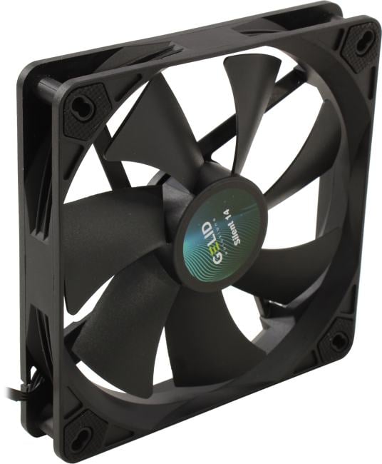Вентилятор для корпуса GELID SILENT 14 BLACK FN-PX14-11 140x140x25 мм, 1000 об/мин, 21 дБА, 67,4 CFM, 3-pin, черный