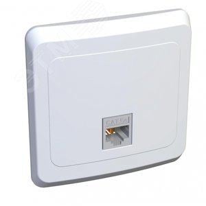 Schneider Electric KOMC-001B ЭТЮД Розетка компьютерная RJ45 категория 5 белая