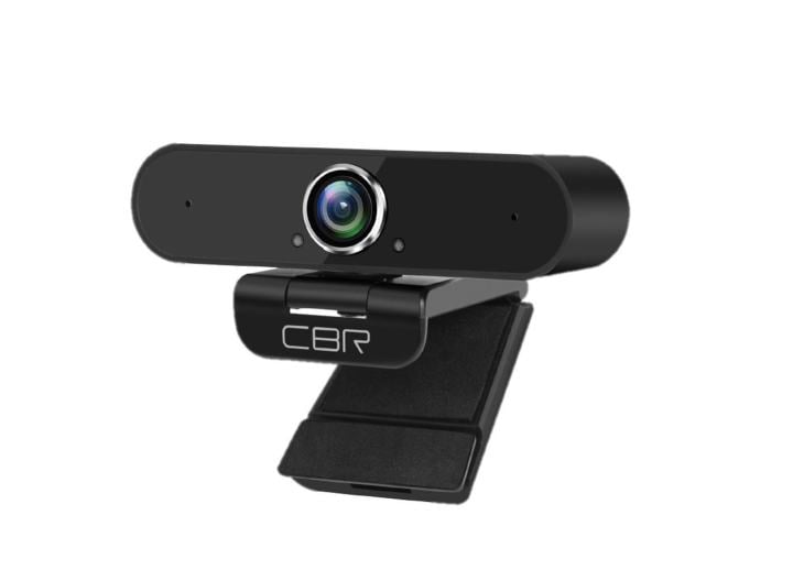 CBR CW 875QHD Black,Веб-камера с матрицей 5 МП, 2560х1440, встроенный микрофон с шумоподавлением, автофокус, крепление на мониторе, длина кабеля 2 м, цвет чёрный