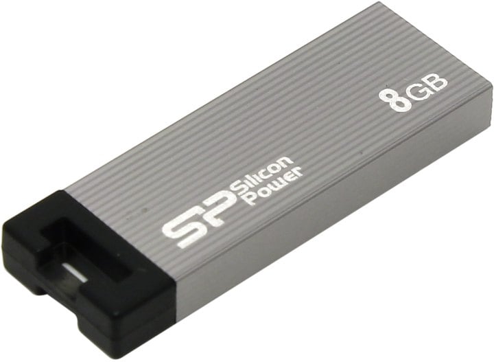 Флешка 8GB Silicon Power Touch 835 SP008GBUF2835V1T USB 2.0 серый (SP008GBUF2835V1T)