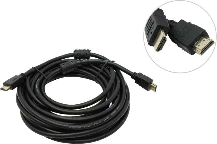 Telecom <TCG200F-7.5м> Кабель HDMI to HDMI (19M -19M) ver2.0 7.5м  2  фильтра
