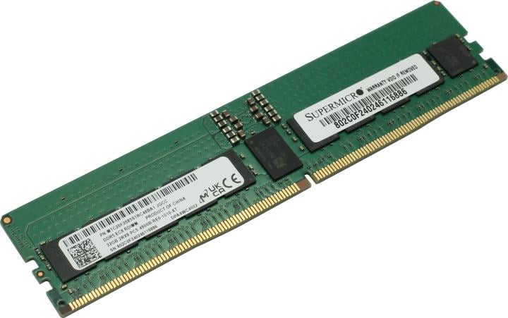 Supermicro <MEM-DR532MD-ER48/MTC20F2085S1RC48BA1> DDR5 RDIMM 32Gb <PC5-38400>  ECC  Registered