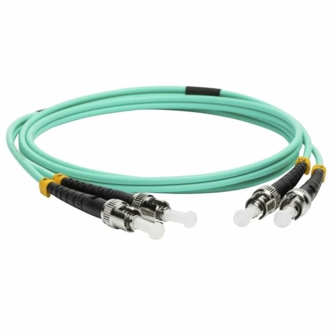 Кабель патч-корд волоконно-оптический Lanmaster LAN-2ST-2ST/OM3-1.0 дуплексный, ST/PC-ST/PC, OM3, LSZH, 1.0 м