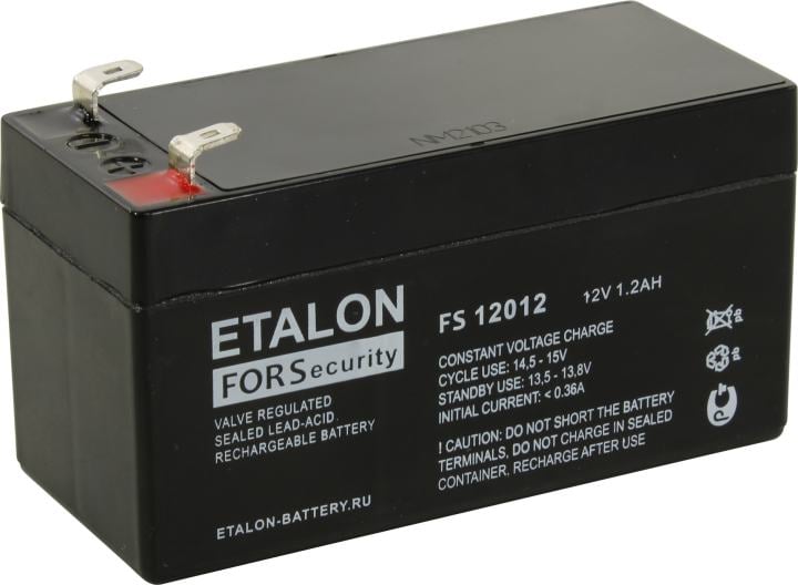 Аккумулятор ETALON FS 12012 (12V,  1.2Ah)  для  слаботочных систем