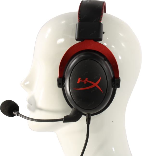 Наушники с микрофоном Kingston HyperX Cloud II <4P5M0AA> (7.1,шнур 1м+2м USBControlBox, с регулятором громкости)