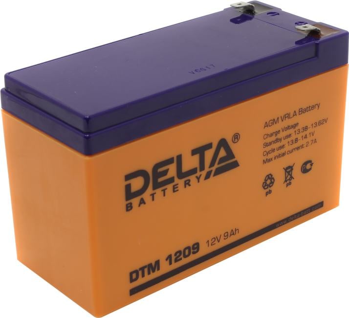Аккумулятор Delta DTM 1209 (12V,  9Ah) для UPS