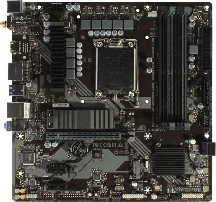 GIGABYTE B760M DS3H WF6E GEN5 (RTL) LGA1700 <B760> PCI-E HDMI+2xDP 2.5GbLAN+WiFi+BT SATA  RAID MicroATX 4DDR5