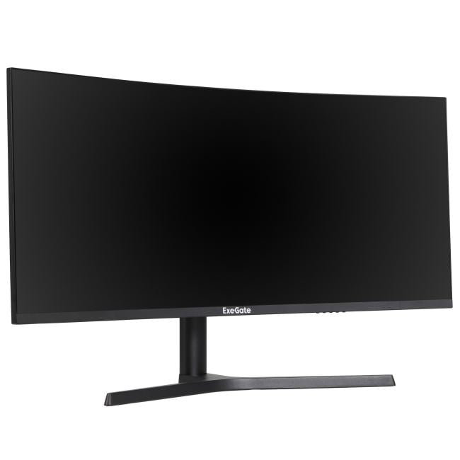Монитор 34" ExeGate Combat EC3400TA VA Curved R1800 LED, UltraWide QHD 3440x1440, 165 Гц, 1 мс, 21:9, 300 кд/м², 2xHDMI, 2xDP, 1x3.5 мм, изогнутый черный