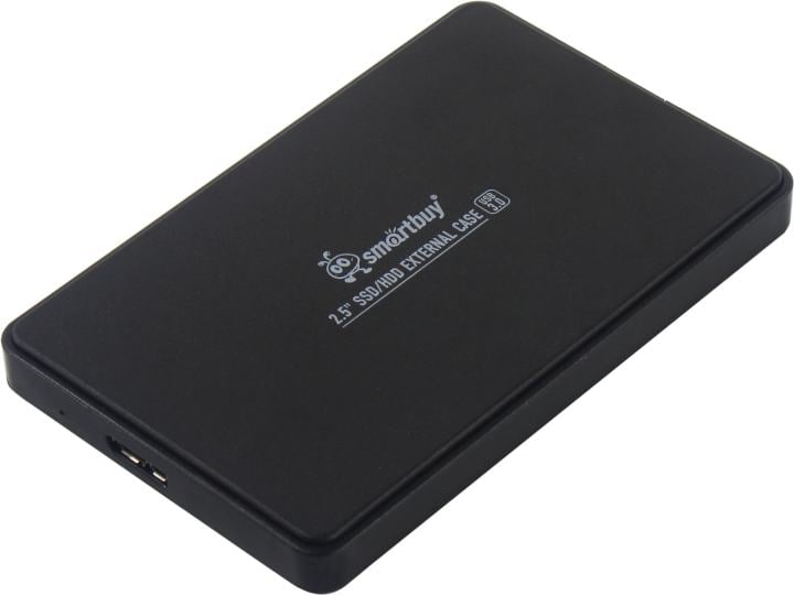 Smartbuy <SBDC25S3U3B> (EXT BOX для внешнего подключения  2.5"  SATA  SSD/HDD, USB3.0)