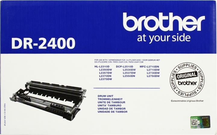 Фотобарабан Brother DR-2400 для MFC-L2750DW/L2730DW/L2710DW/DCP-L2550DN/L2530DW/L2510D/HL-L2375DW/l2370DN/L2350DW/L2310D черный 12000стр DR2400