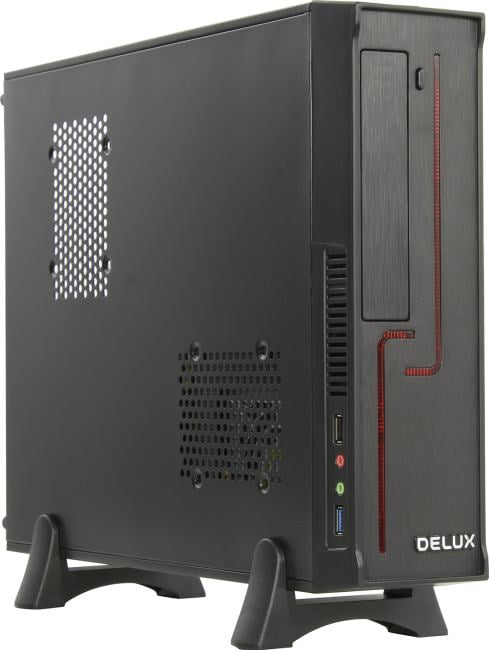 Minitower DELUX H-308 Black  MicroATX 300W (24+4пин)