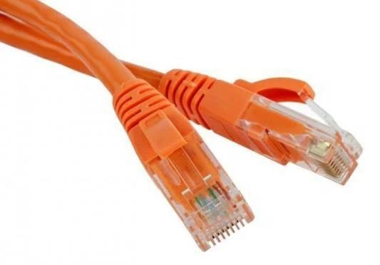 Патч-корд TWT TWT-45-45-7.0-OR, RJ45, UTP, кат.5e, 7 м, оранжевый
