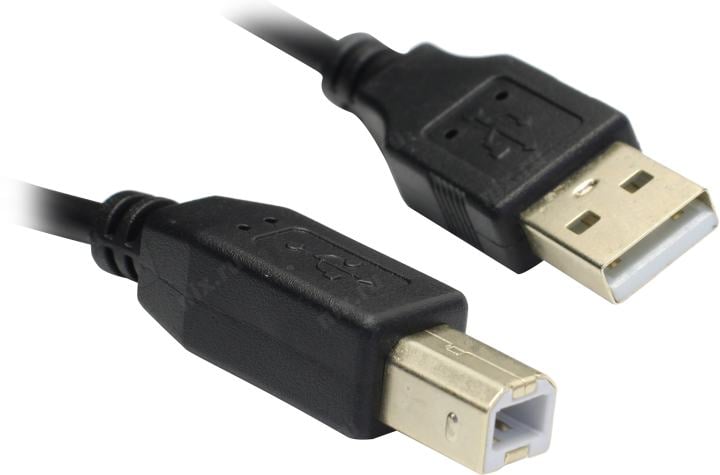 5bites UC5010-030A Проф. Кабель  USB2.0, AM/BM, зол.разъемы, ферр.кольца, 3м., черный