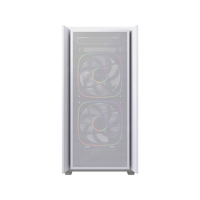 Powercase Корпус Mistral SM03 ARGB, Tempered Glass, 3x120mm ARGB PWM fans, белый, mATX  (CMMSM03W-A3)
