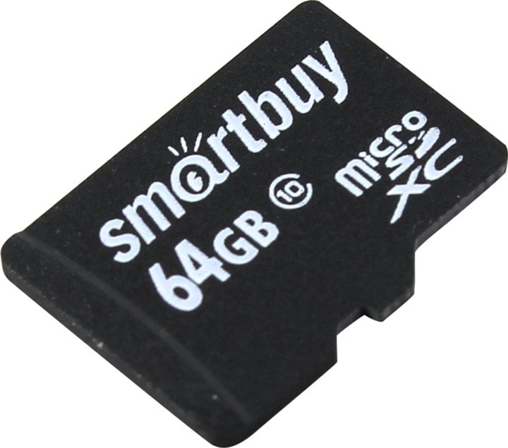 Флеш карта micro SDXC Smartbuy 64Gb Class 10 (без адаптера)