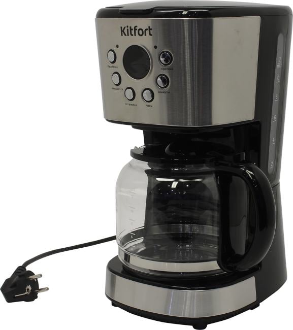 Kitfort <KT-728> Кофеварка капельная  (900W, 1.5л, LCD)