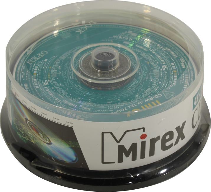 CD-RW Mirex  700Mb 4-12x <уп.25  шт>  на  шпинделе <202349>