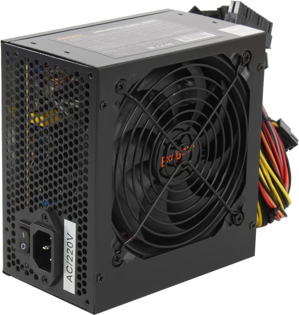 Блок питания ExeGate 650PPE+кабель 220V <EX260644RUS-S>  650W ATX (24+2x4+2x6/8пин)