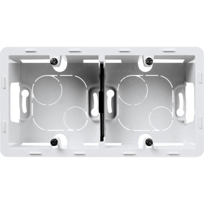 Legrand 673990 Коробка накладного монтажа 2 поста INSPIRIA белый (673990)