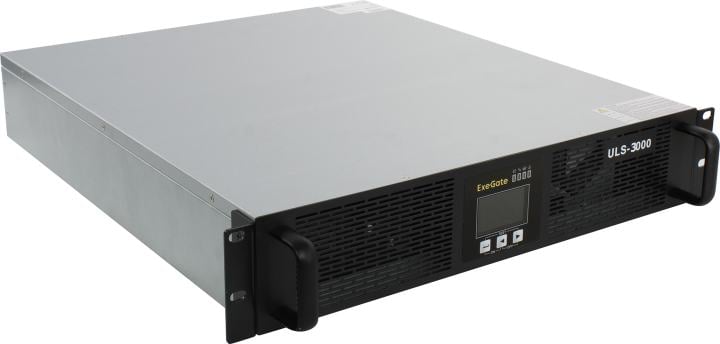UPS 3000VA ExeGate PowerExpert <ULS-3000> <EX293050RUS> Schuko+C13,  LCD, USB+COM port