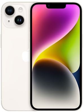 Apple iPhone 14 <MPW13CH/A 256Gb Starlight> (A15, 6.1" 2532x1170  OLED, 5G+WiFi+BT, 12+12Mpx)