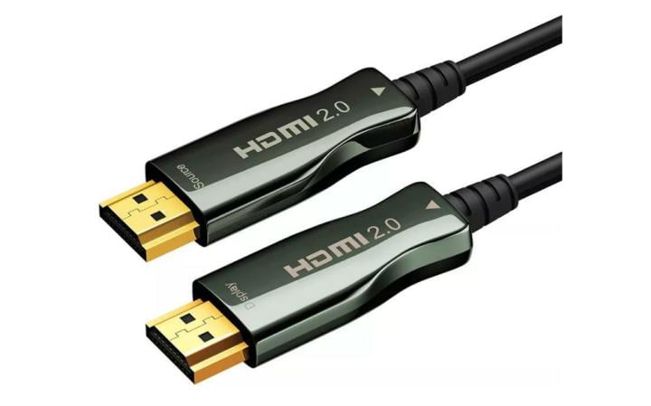 Кабель HDMI Wize [AOC-HM-HM-30M] оптический, малодымный, 30 м, 4K/60HZ 4:4:4, v.2.0, ARC, 19M/19M, HDCP 2.2, Ethernet, черный, коробка