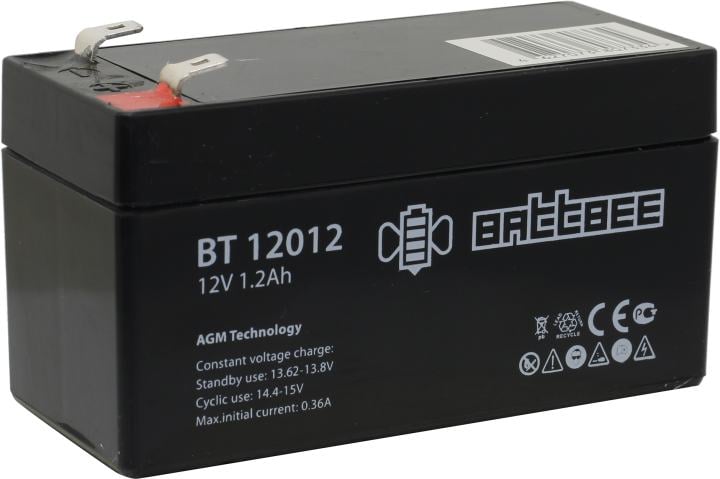 Аккумулятор BATTBEE BT 12012, 12В, 1.2Ач, AGM