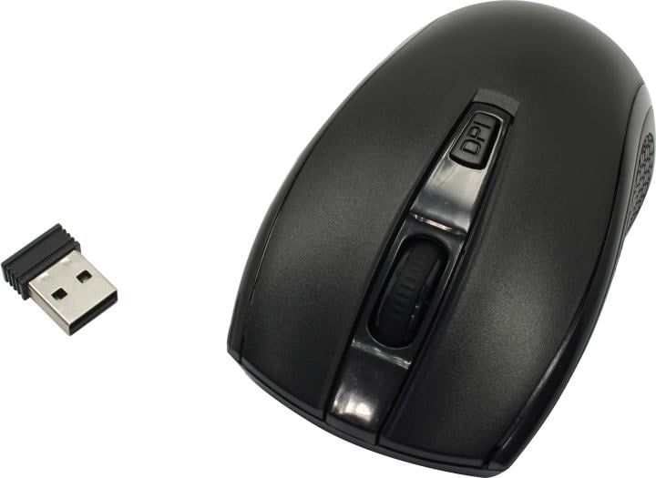 SVEN Wireless Optical Mouse <RX-220W Black> (RTL)  USB  4btn+Roll