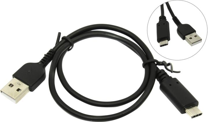 Exegate <EX272345RUS> Кабель-переходник USB 2.0 AM  ->  USB-C  M 0.5м
