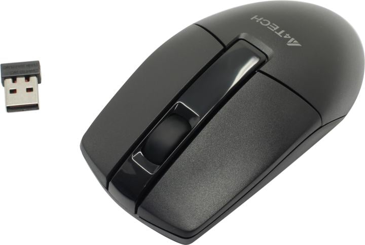 A4Tech V-Track Wireless Mouse <G3-330N Black> (RTL) USB  3btn+Roll,  беспроводная